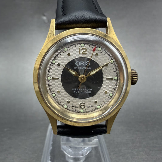Oris Watch Women 30mm White Dial Gold Tone Round Manual Wind Runs Vintage0