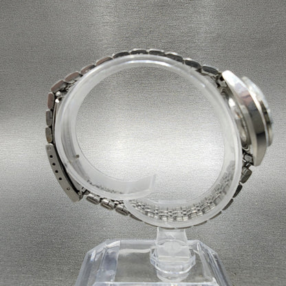 Seiko Automatic Watch Women 25mm Silver Dial Silver Tone Date 2205-0420 Runs