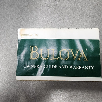 Bulova Watch Women 17mm Black Dial Gold Tone Round 92F59 New Batt NOS12