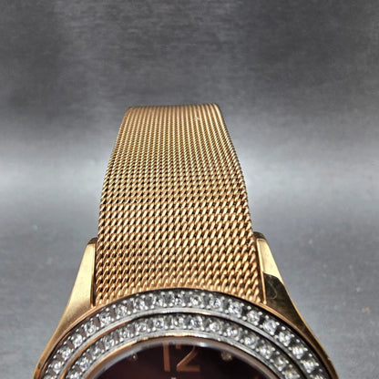 Lucien Piccard Balmhorn Watch Women 37mm MOP Dial Rose Gold Gem set Round Newbat4