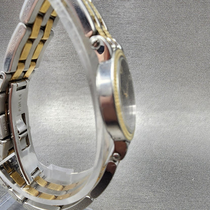 Movado Museum Watch Women 24mm Black Dial Two Tone Round 81A1831 New Battery4