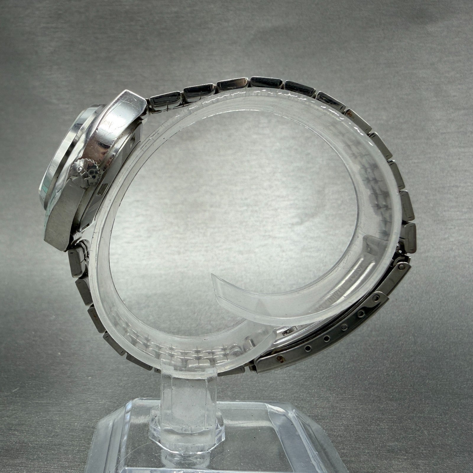 Citizen Automatic Watch Women 26mm Pink Dial Silver Tone Daydate 4-661087 Runs6