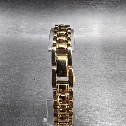 Seiko Watch Women 19mm Gold Dial Gold Tone Round 1N01-0K30 New Battery Vintage S7