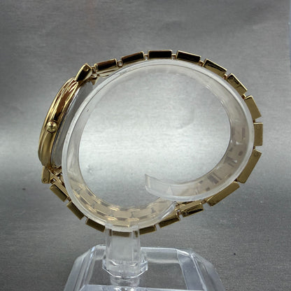 Movado Watch Men 32mm White Dial Gold Tone Round 87 59 886 New Battery6
