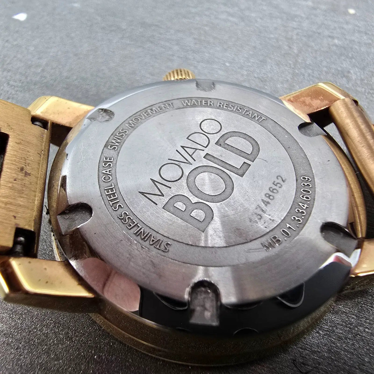 Movado Bold Watch Women 36mm Rose Dial Rose Gold Round 3600342 New Battery9