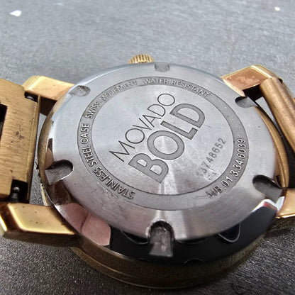 Movado Bold Watch Women 36mm Rose Dial Rose Gold Round 3600342 New Battery9
