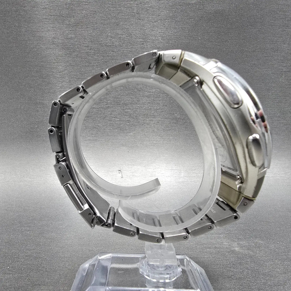 Casio WVA-430J Watch Men 3mm Blue Dial Silver Alarm Chrono WaveCeptor PARTS10