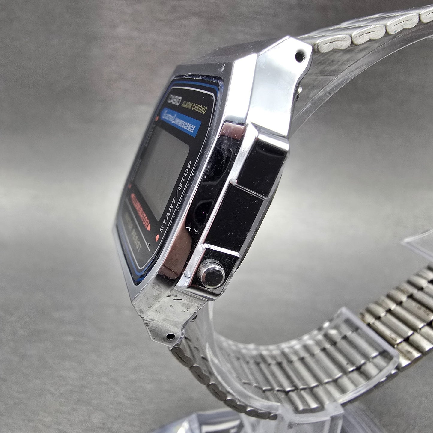 Casio A168 Illuminator Watch Men 36mm Digital Silver Tone Alarm Chrono New BattV2