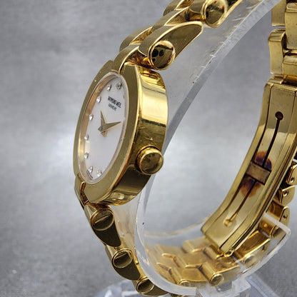 Raymond Weil Watch Women 21mm White Dial Gold Plated 5817 New Battery W/Box2