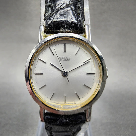 Seiko Watch Women 21mm Silver Dial Silver Tone Round 2C210130 New Battery0