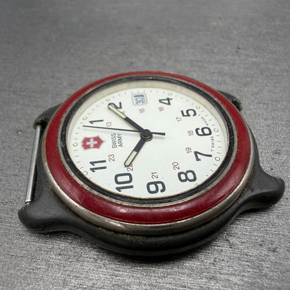 Victorinox Swiss Army Watch Men 39mm White Dial Black Tone Date Round PARTS TYPQ4