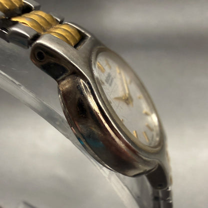 Seiko Watch Women 20mm Silver Dial Two Tone Round 1N00-1A49 Vintage New Battery3