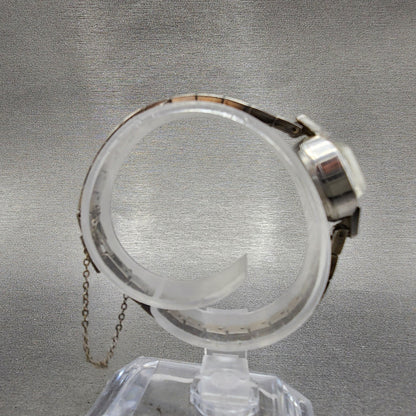 Citizen Claire Watch Women 15mm Silver Dial White Gold Plated Manual Wind Runs