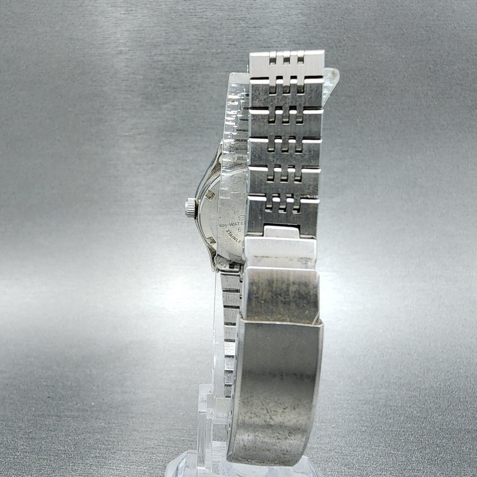 Seiko Automatic Watch Women 27mm Blue Dial Silver Tone Daydate 24060060 READ!!!7
