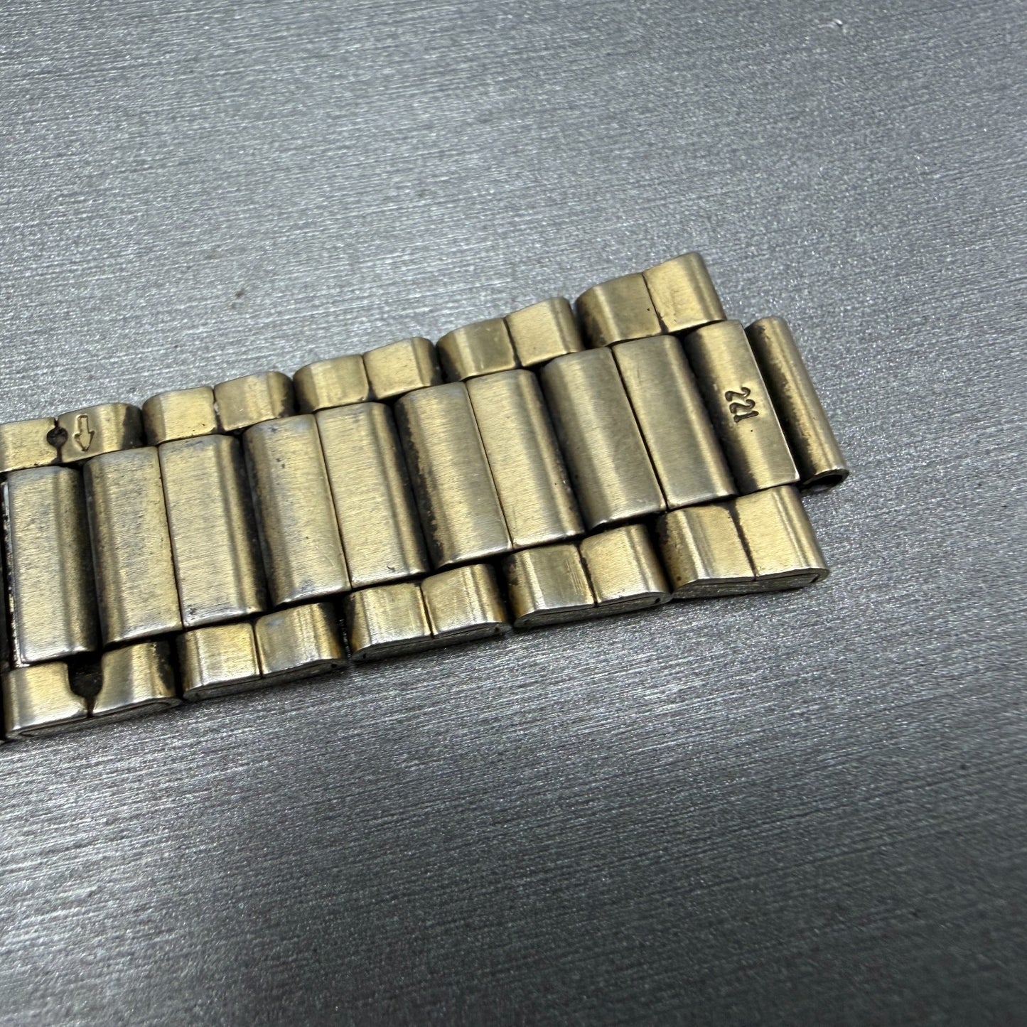 Seiko Bracelet 20mm Stainless Steel Gold Tone Tri Folding Clasp M03N-D-E Japan13