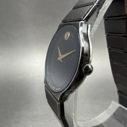 Movado Museum Watch Women 23mm Black Dial Black Tone Round 84-40-881-A New Batt2