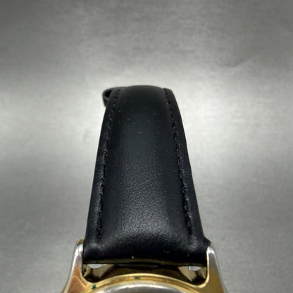 Seiko SQ Watch Men 34mm Champagne Dial Gold Tone Daydate 5y23-7030 New Battery G4