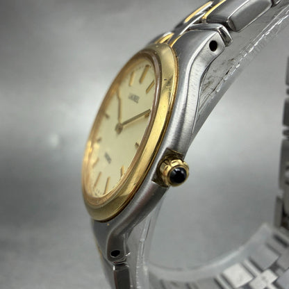 Seiko Laurel Watch Women 25mm Champagne Dial Two Tone Round 2F50-0490 NewBattery3