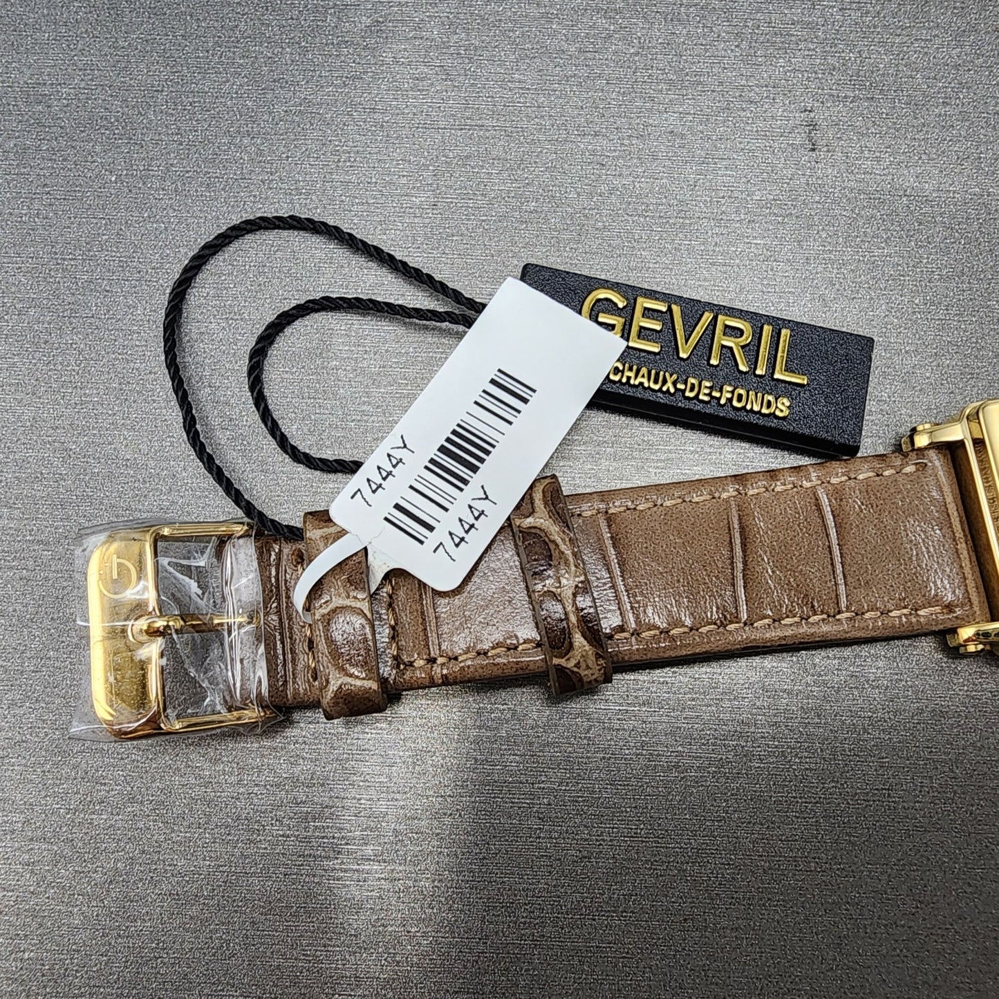 Gevril Avenue Of Americas Watch Women 26mm MOP Dial Gold Tone Date Rectangle6