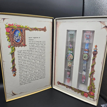Swatch Once Upon a Time Boston 1993 Watch Set LP114 GG123 New Battery NOS4