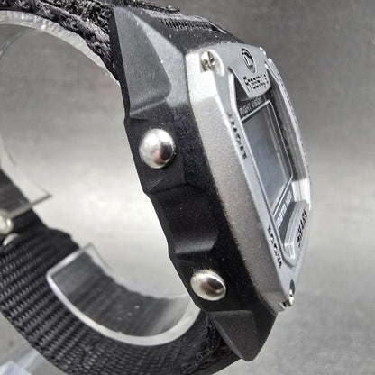 Freestyle Shark Watch Men 37mm Black Silver Alarm Chrono Daydate Digital NewBatt3