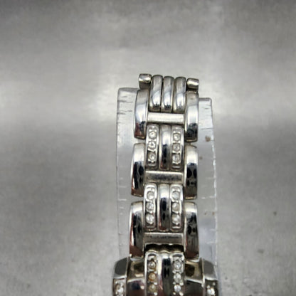 Citizen EcoDrive Tank Watch Women 15mm MOP Dial Steel Crystal Bezel Runs4