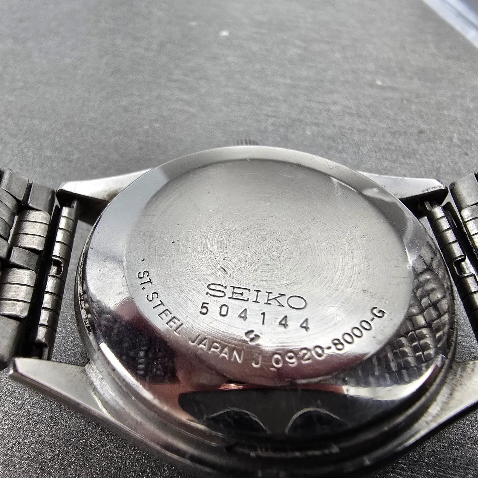 Seiko QZ Watch Men 36mm Silver Dial Silver Tone Round 0920-8000 New Battery VTG9