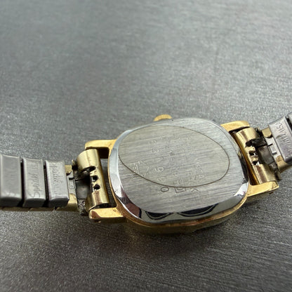 Seiko Watch Women 17mm Silver Dial Gold Tone Oval Vintage 2P21-5009 New Battery9