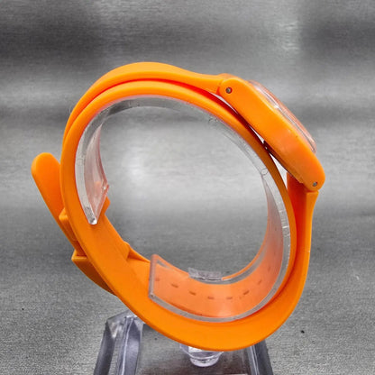 Swatch Abricot Watch Women 25mm Orange Dial Orange Tone Round LO104 New Battery8