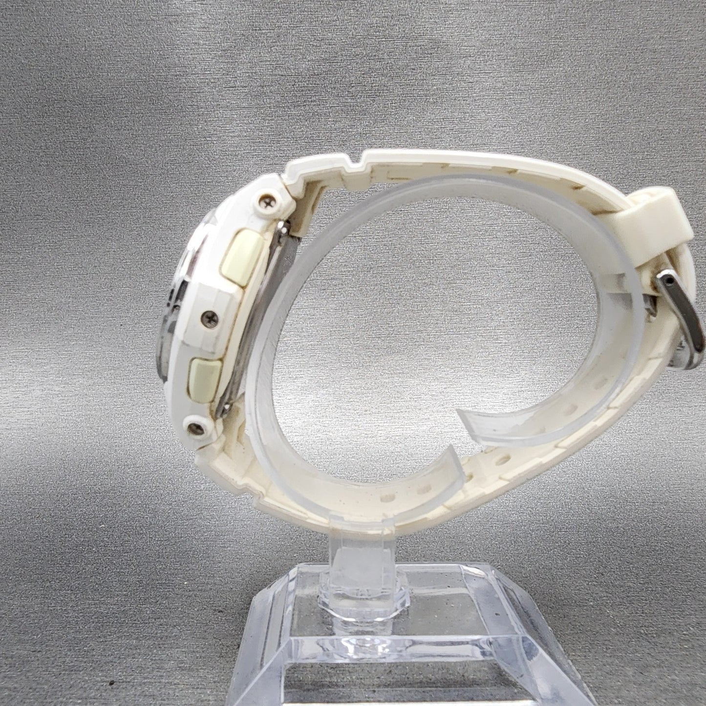 Casio BabyG Watch Women 38mm White Dial White Case Round BGA101 New Battery6
