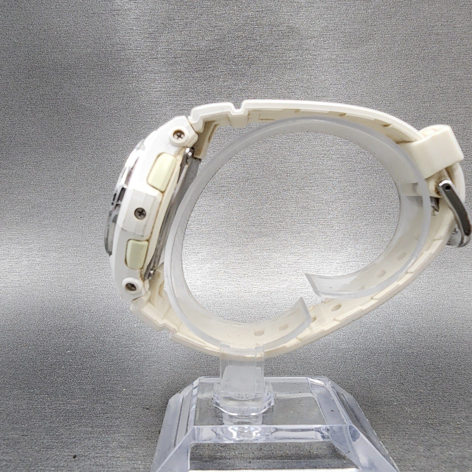Casio BabyG Watch Women 38mm White Dial White Case Round BGA101 New Battery6