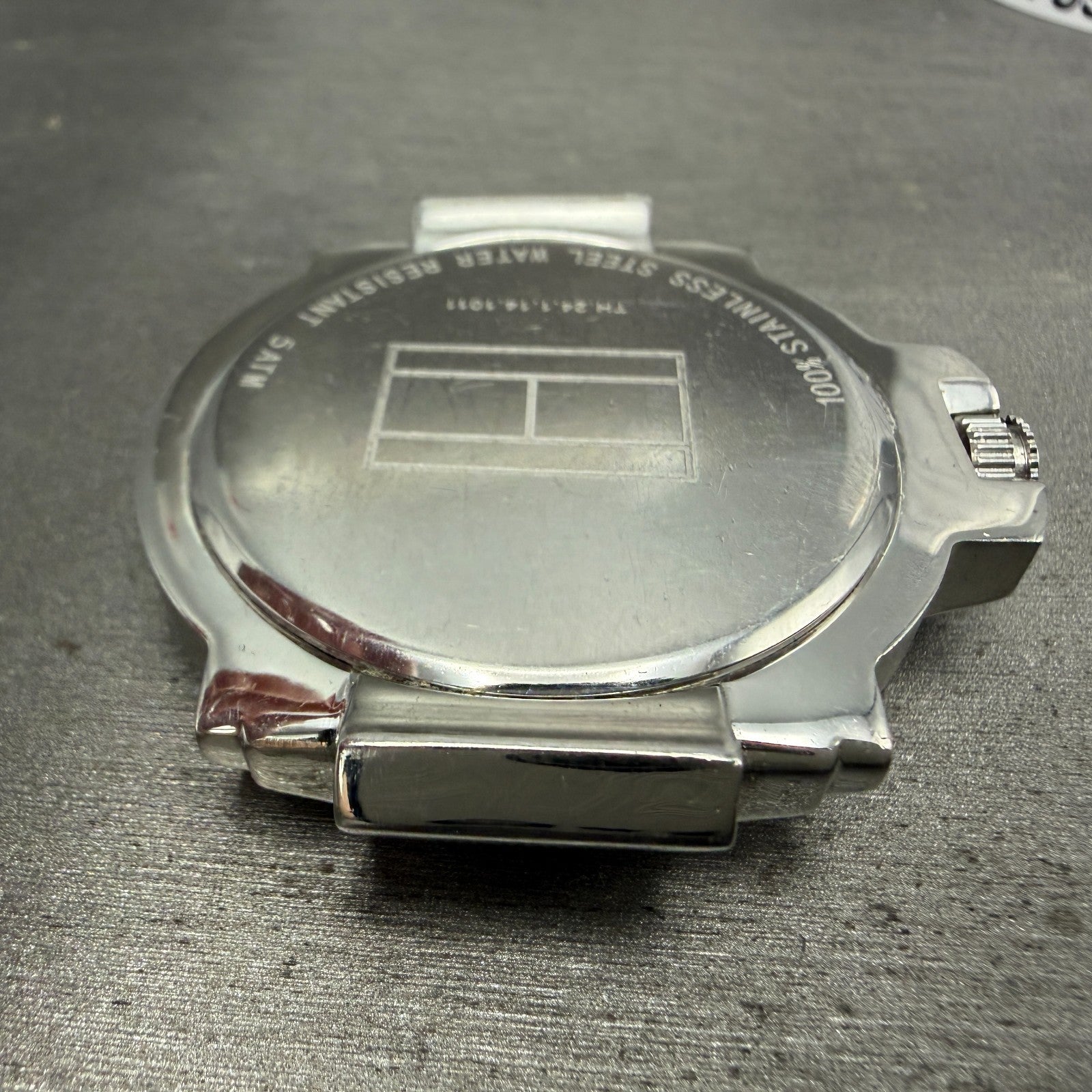 Tommy Hilfiger Watch Men 43mm Silver Dial Steel Date Round New Battery9