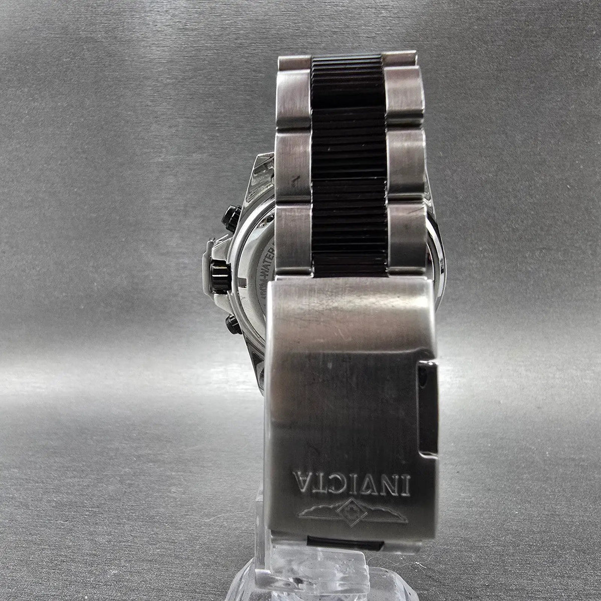 Invicta Specialty Watch Men 43mm Black Dial Silver Daydate Round 5715 New Batt7