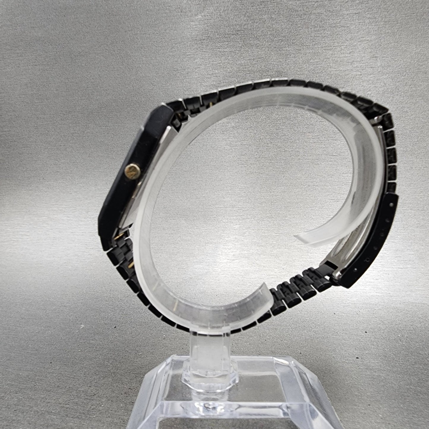 Seiko Analog Digital Watch Men 29mm Black Dial Black Tone H6015179 PARTS7