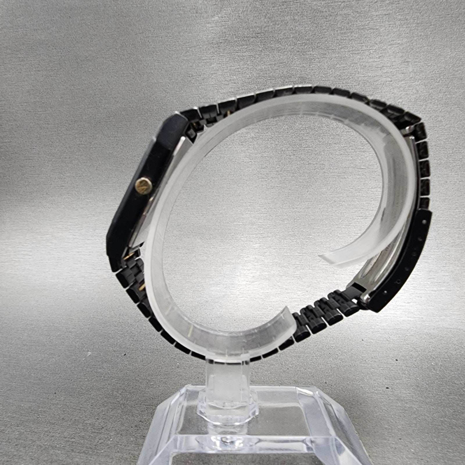 Seiko Analog Digital Watch Men 29mm Black Dial Black Tone H6015179 PARTS7