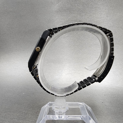 Seiko Analog Digital Watch Men 29mm Black Dial Black Tone H6015179 PARTS7