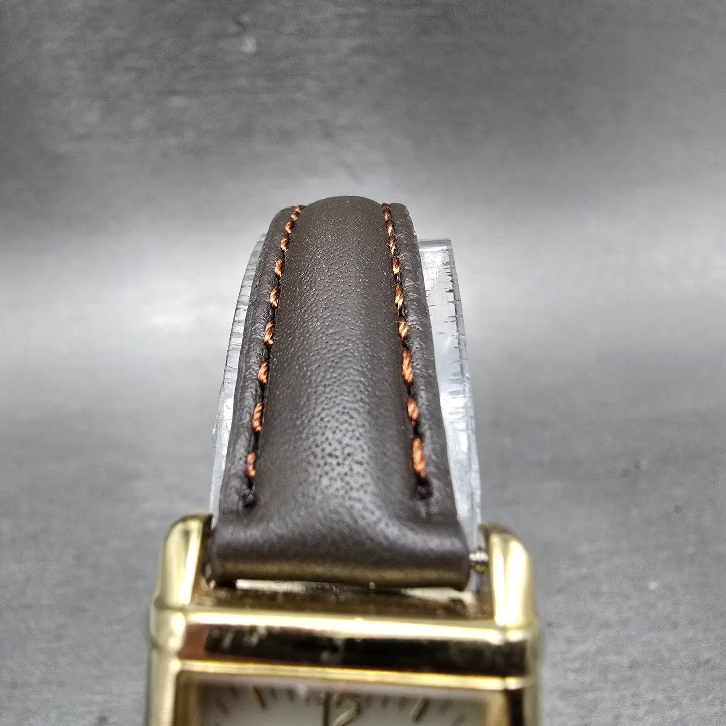 Citizen Eco-Drive Tank Watch Women 18mm Champagne Dial Gold Tone Rectangle Runs4