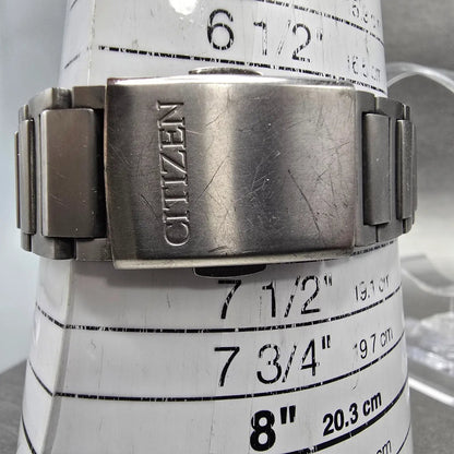 Citizen Attesa Watch Men 41mm White Dial Titanium Date Round H128-R006860 Works11