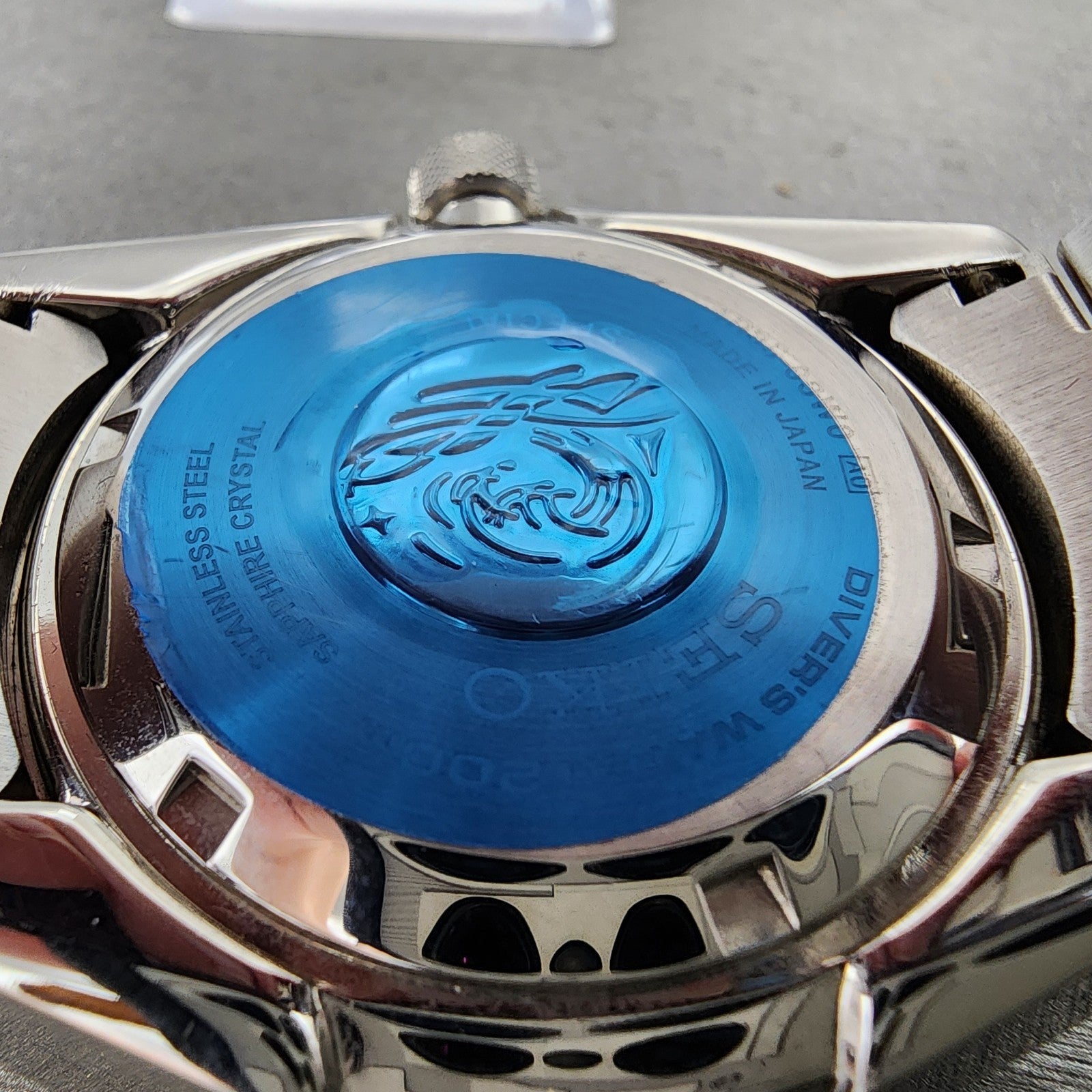 Seiko Prospex Save The Ocean Samurai Watch Men 44mm Blue Dial Steel Date Auto10