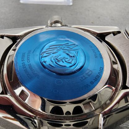 Seiko Prospex Save The Ocean Samurai Watch Men 44mm Blue Dial Steel Date Auto10