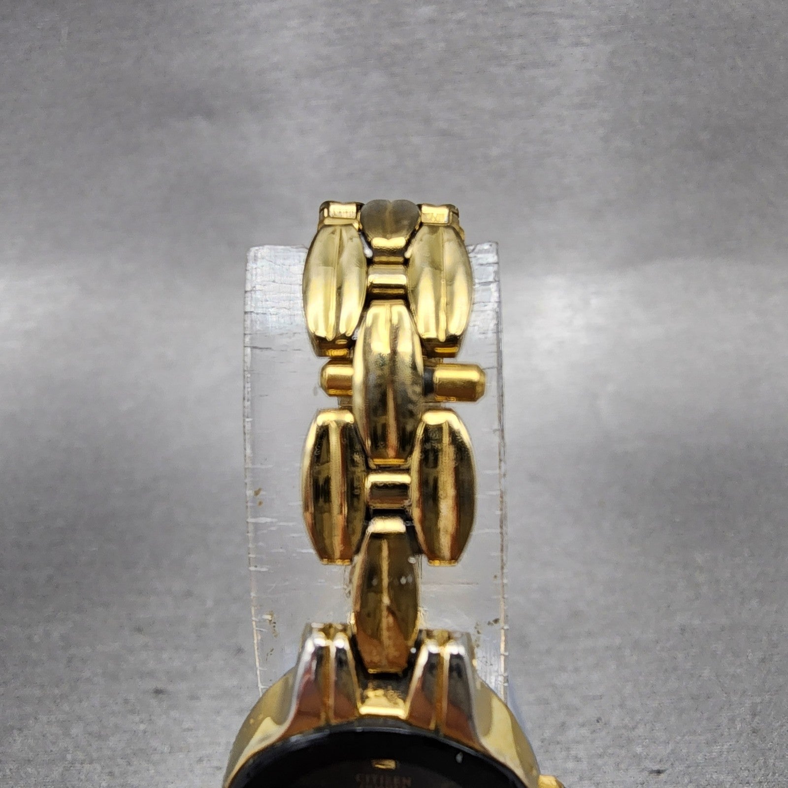 Citizen CQ Watch Women 18mm Black Dial Gold Tone Round 3220S61698 New Battery4