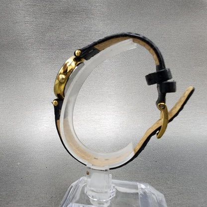 Rado Florence Watch Women 23mm Black Dial Gold Tone Oval 153.3695.2 New Battery6