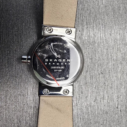 Skagen Freja Watch Women 22mm Silver Dial Silver Tone 358XSSLBC New Battery10