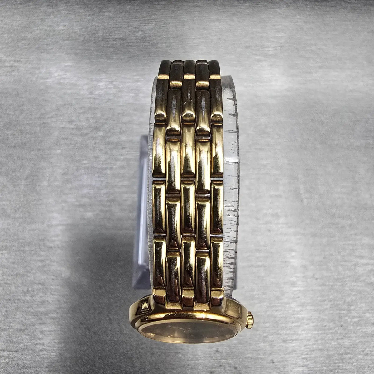 Seiko Watch Women 22mm Black Dial Gold Tone Round 1N00-0A99 New Battery VTG JP94