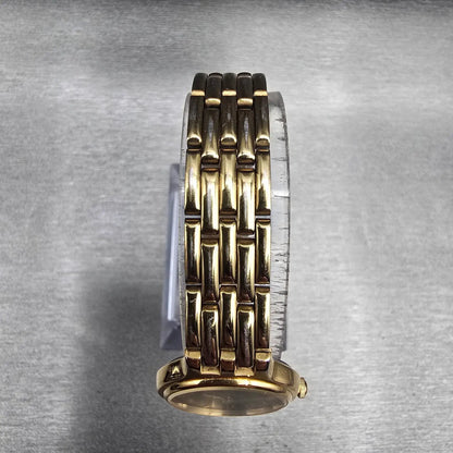 Seiko Watch Women 22mm Black Dial Gold Tone Round 1N00-0A99 New Battery VTG JP94
