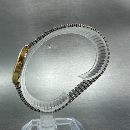 Orient Watch Women 19mm Gold Dial Gold Tone Oval A054960-20 New Battery6