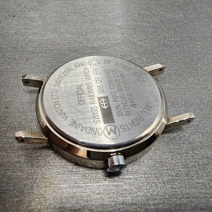 Mondaine Ecoquartz Watch Women 33mm White Dial Silver Tone Round PARTS10