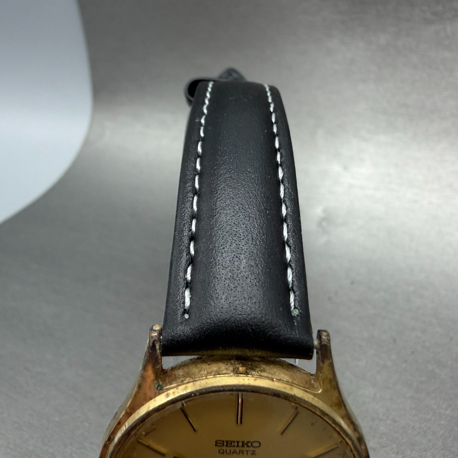 Seiko Watch Unisex 32mm Champagne Dial Gold Tone Round 2621-0150 New Battery5