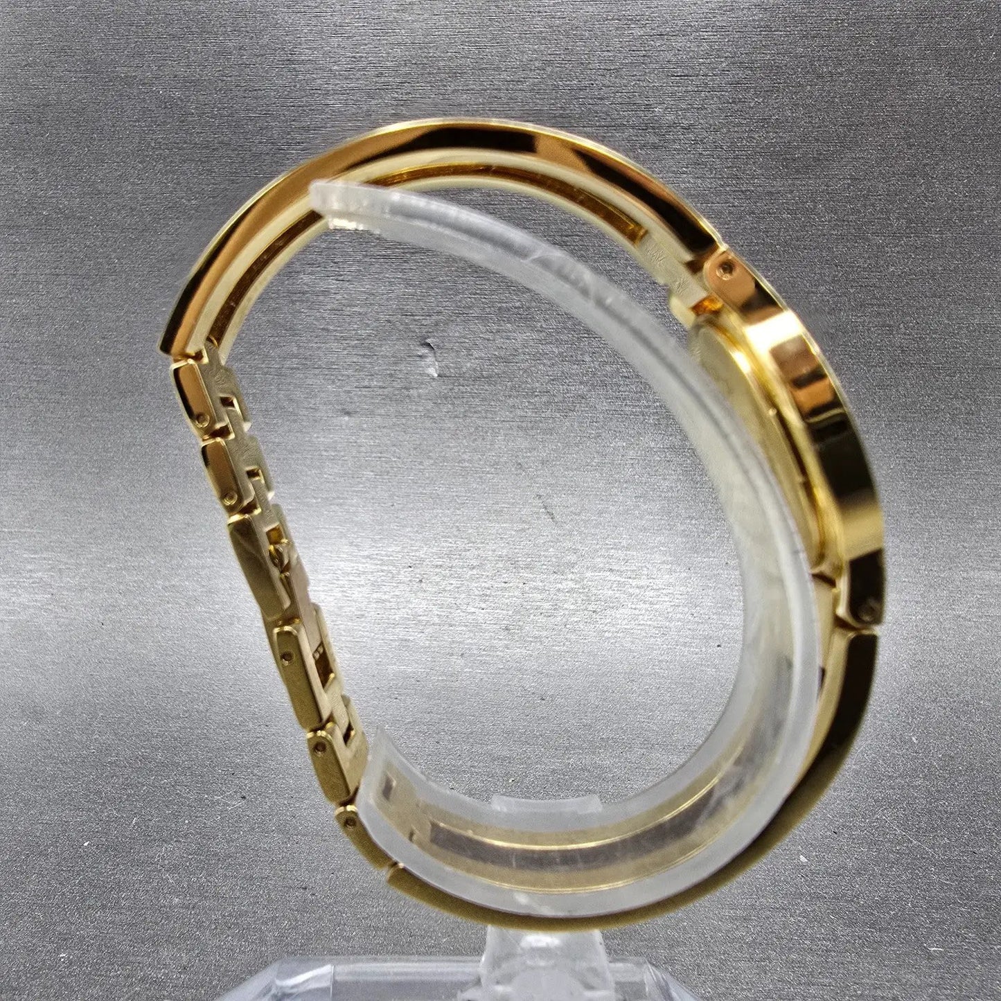 Movado Amorosa Watch Women 24mm Black Dial Gold Diamond Accents New Battery JKJ7