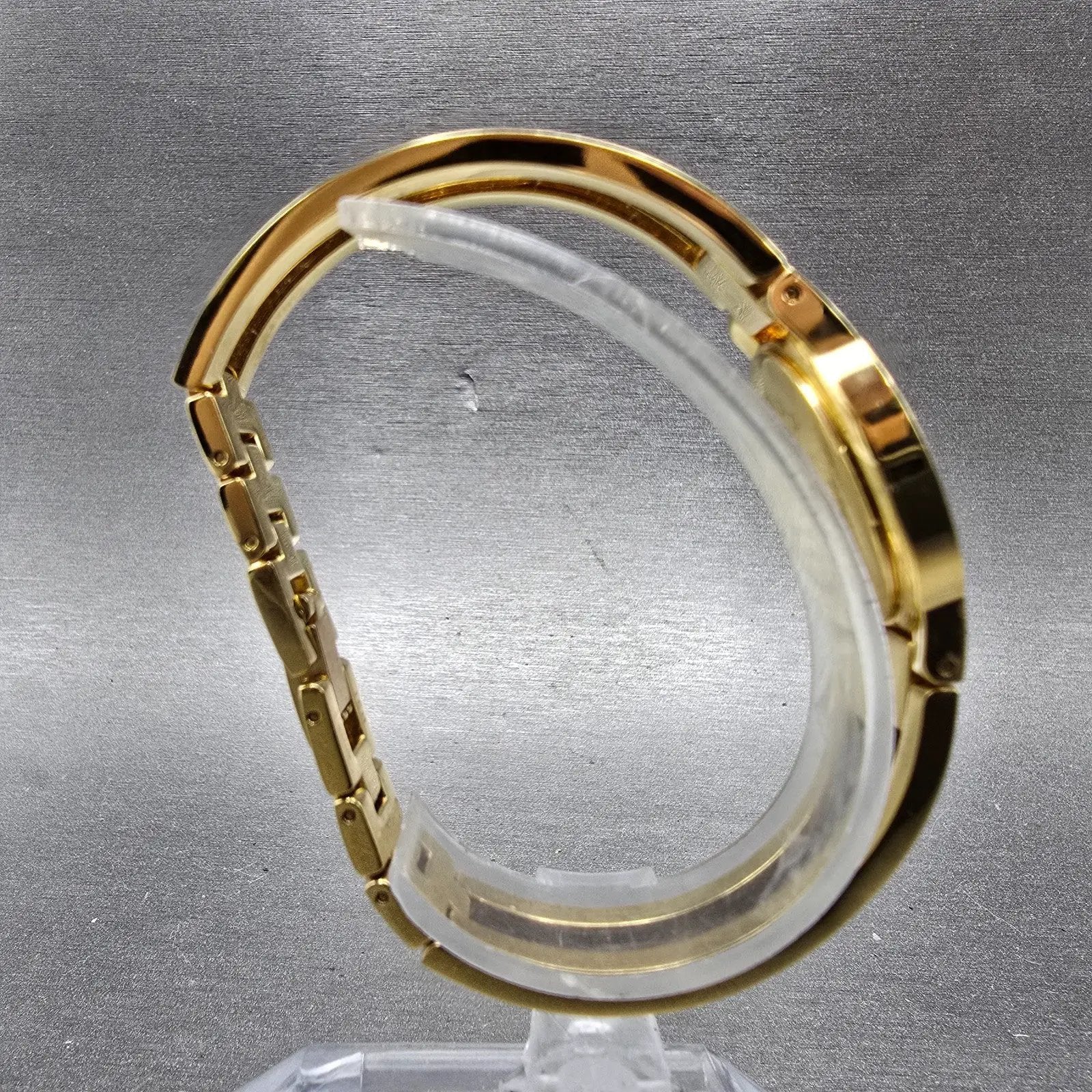 Movado Amorosa Watch Women 24mm Black Dial Gold Diamond Accents New Battery JKJ7